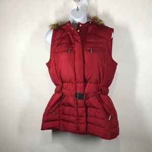 Michael Michael Kors red down vest size medium